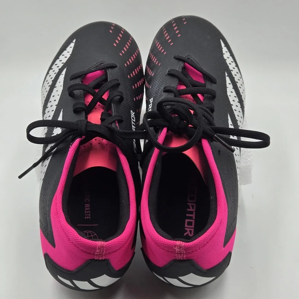 Adidas Predator Accuracy.3 Shoes Mens Size 8.5 Black Pink Soccer Cleats Spikes